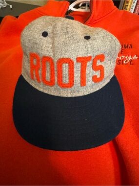 Ebbets Field Flannels Orange & Gray Wool Baseball Cap with Black Trim
